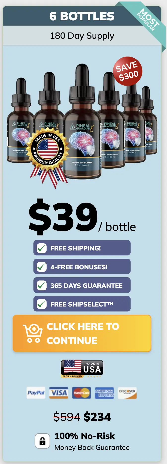 Order Pineal Guardian 6 bottles – maximum savings and free bonuses