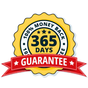 Pineal Guardian 365-day money-back guarantee badge